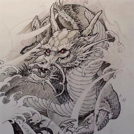 Дракон рисунки тату японский (49 фото)