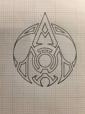 Ассасин тату эскиз