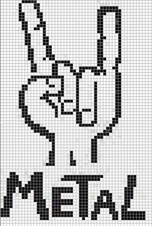 Рисование по клеточкам рок