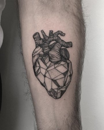 Тату Каменное сердце