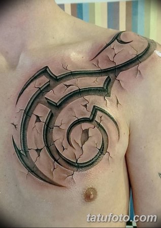 Тату трайбл объемный