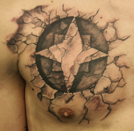 Тату каменная кожа