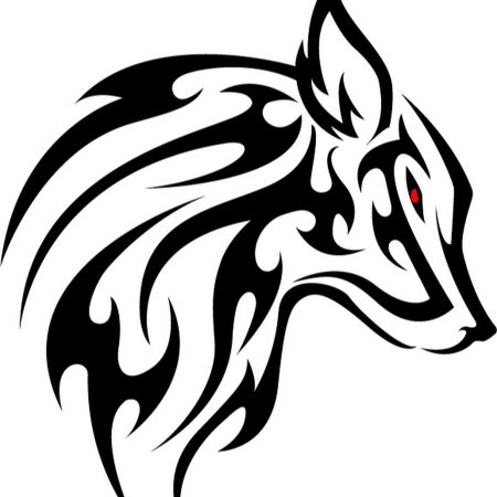 Волк трайбл эскиз