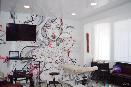 Роспись стен в салоне красоты