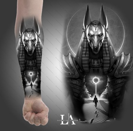Анубис blackwork