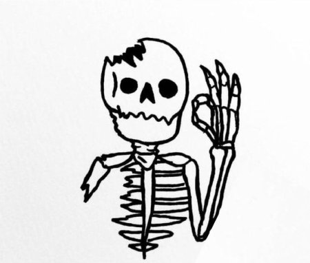 Скелет эскиз