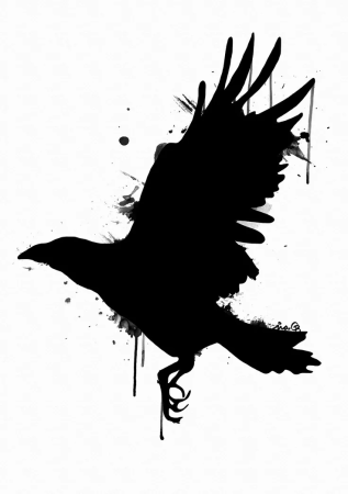 Тату ворона эскизы
