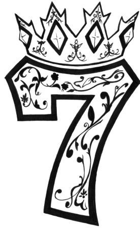 Эскиз цифры 7