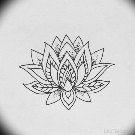 Мандала Лотус тату