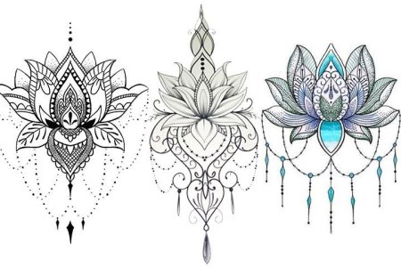 Лотос Мандала эскиз