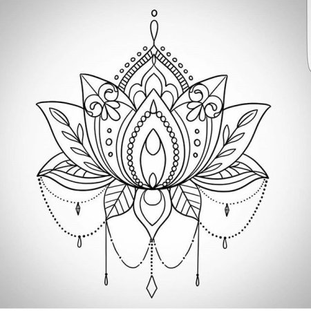 Мандала цветок лотоса