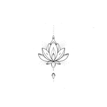 Тату Лотос эскизы