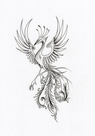 Феникс тату
