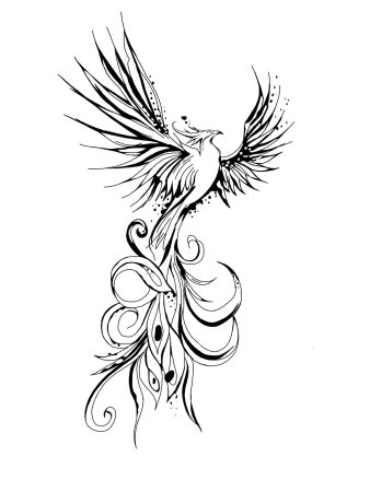 Феникс эскиз