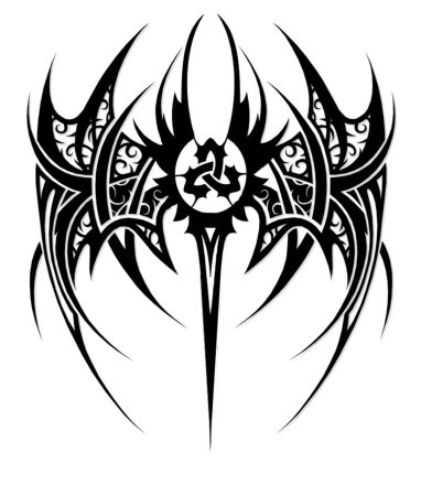 Тату абстракция