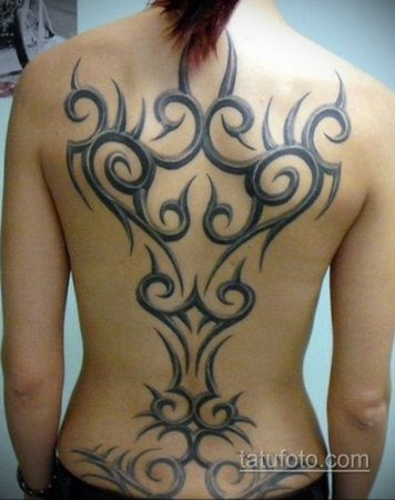 Кельтский узор на спине