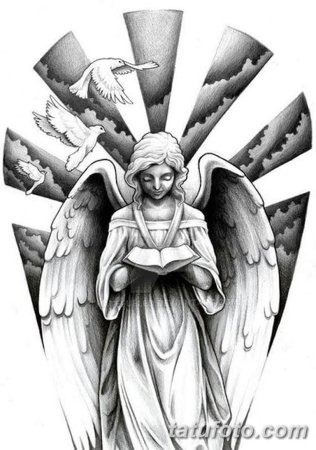 Тату ангелов-хранителей: красота и защита от неприятностей