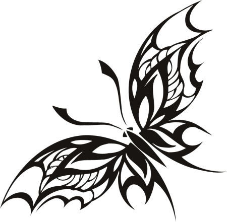 Эскиз трафарета для стен