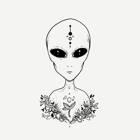 Рисунки инопланетян для срисовки