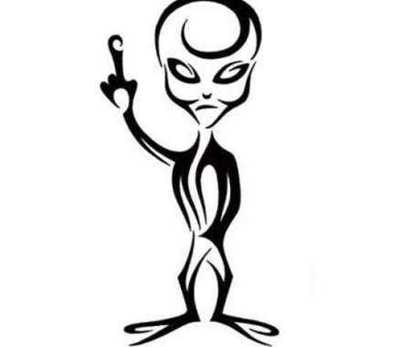 Инопланетянин эскиз