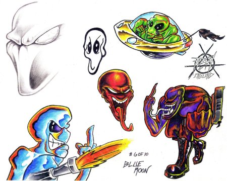 Тату пришелец эскизы