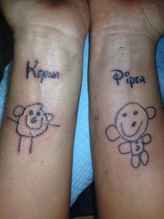 Маленькие тату инди КИД