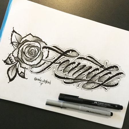 Каллиграфия тату эскизы