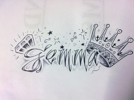 Тату эскизы имена