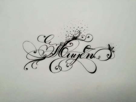 Эскизы татуировок с именами