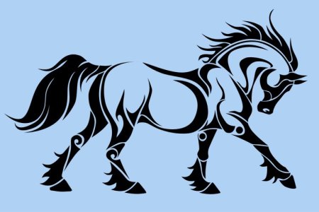 Лошадь в стиле трайбл