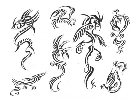 Маленький дракон эскиз