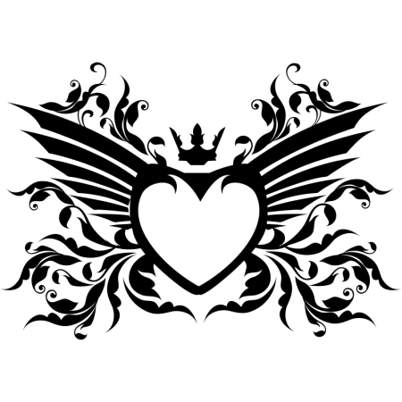 Сердце с крыльями