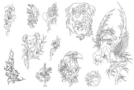 Самые красивые эскизы тату