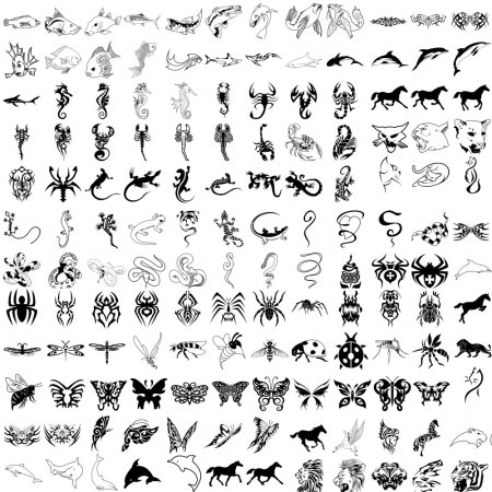 Маленькие рисунки для тату