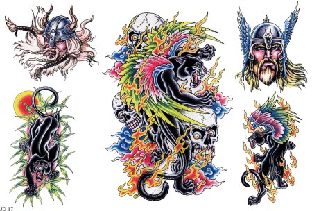 Эскизы тату для мужчин цветные