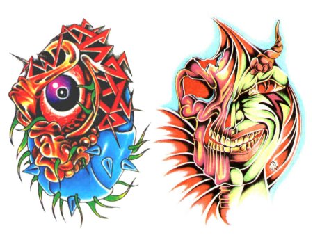 Тату рисунки цветные