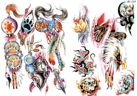 Эскизы тату для мужчин цветные