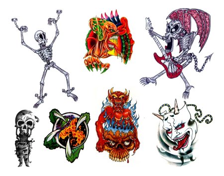 Тату рисунки цветные