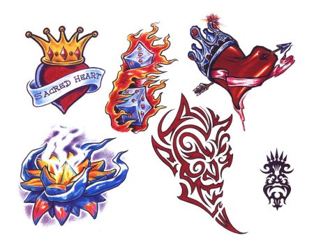 Эскизы татуировок для мужчин цветные