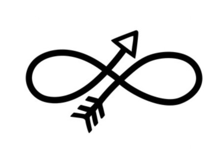 Знак бесконечности эскиз