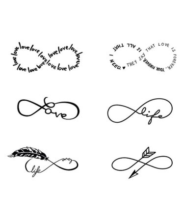 Бесконечность тату эскиз