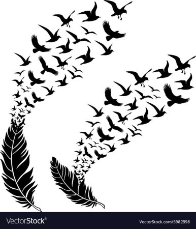 Трафареты для тату птицы