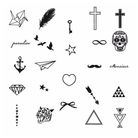 Эскизы маленьких татуировок для девушек