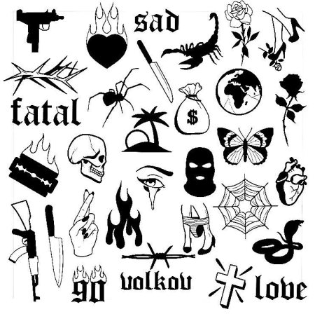 Маленькие тату для мужчин эскизы