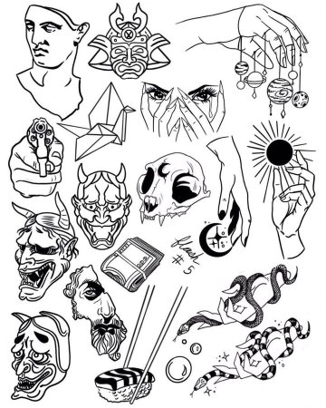 Эскизы тату для мужчин