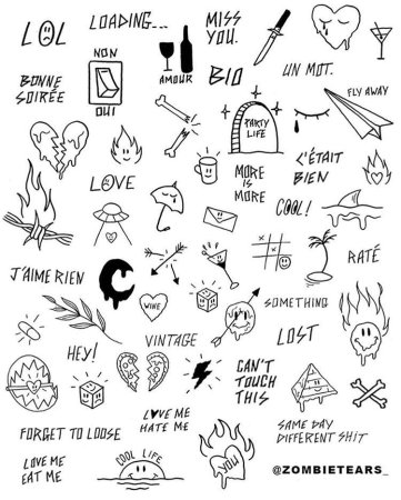 Тату эскизы небольшие