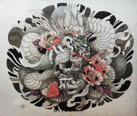 Hannya демон тату