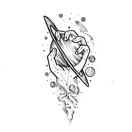 Тату планеты эскизы