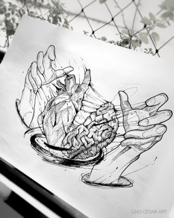 Рисунки в стиле скетч