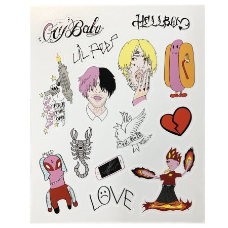 Lil Peep тату эскизы